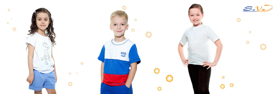 Детские футболки(фуфайки) от компании SeVa